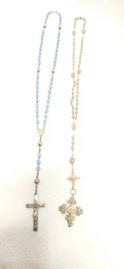 2x Silber Rosenkranz ANTIK ca.30 g um 1920-50 und 44cm Top - Bild 1 von 12