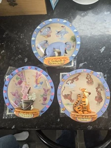 Disney Tigger, Eeyore And Piglet Plates/ The Bradford Exchange, With Certificate - Picture 1 of 2