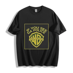 If You See Da Police Warn A Brother T-Shirt - Bold Street Vibes Unisex Tee - Picture 1 of 21