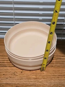 Drei hellrosa Vintage Tupperware Schüsseln Müslischalen - Bild 1 von 4