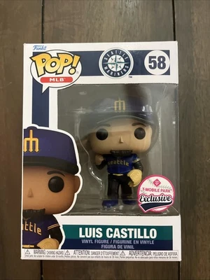 Luis Castillo Funko Pop! Seattle Mariners T Mobile Park Exclusive, New! - Image 1 of 4
