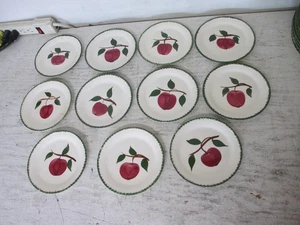 Juego de 11 platos de postre Blue Ridge Pottery "Quaker Apple" 6” - Imagen 1 de 10