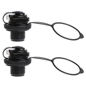 Air Valve Cap High Dense One Way Part Spiral 2Pcs ABS & Rubber Accessories - Picture 1 of 12
