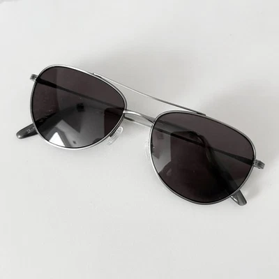 Óculos de sol BARTON PERREIRA AERIAL titânio 55□17-148 prata/cinza feito no Japão - Imagem 1 de 4