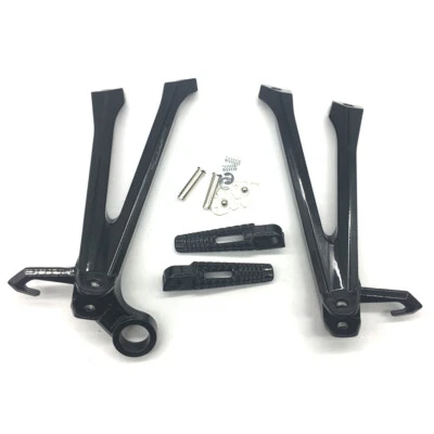 Soporte de estriberas traseras de pasajero negro para Suzuki GSXR600 GSX-R750 2011-2016 K11 Foto 1 de 4