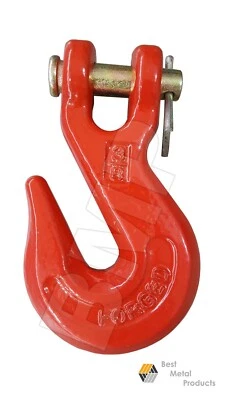 BEST-METAL-PRODUCTS (BMP) (2) 3/8“ Grab Hook Pin Transport G70 Wrecker Chain Flatbed Tie Down 0900124