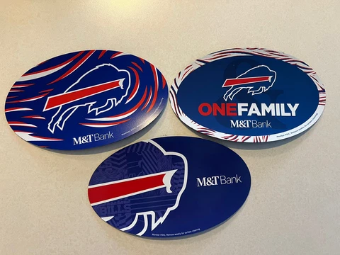 3  BUFFALO BILLS OVAL MAGNETS FRIDGE/CAR/METAL SURFACE READY TO SHIP FREE Cover