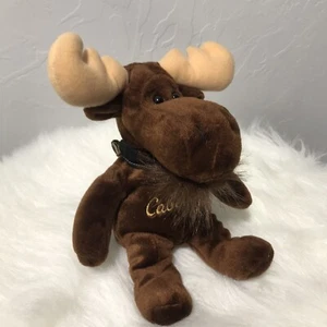CABELA'S 9” Brown Morty MOOSE PLUSH - Bean Bag Brown Small Stuffed Animal Toy - Picture 1 of 11