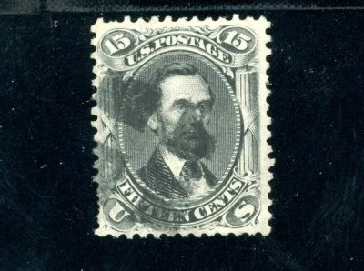 USAstamps Used FVF US Series of 1866 Lincoln Scott 77 Black Cancel - Image 1 of 2