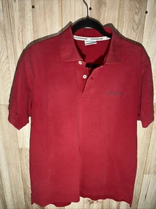 Porsche Men’s Medium Red Golf Driving Polo Shirt Short Sleeve - Picture 1 of 6