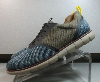 204616 MS50 HOLDEN Zapato Hombre Talla 9.5M MULTICOLOR TEJIDO CON CORDONES Johnston & Murphy Foto 1 de 4