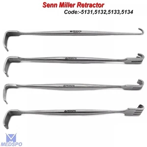 Senn Miller Retractor Prongs Double Ended Dermatology Surgical Instruments - Picture 1 of 6