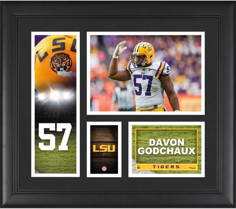 Davon Godchaux Tigers Framed 15x17 Player Collage - Fanatics Cover