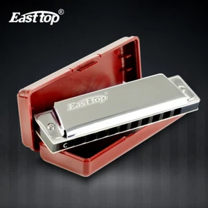 EASTTOP Armónica 10 Agujeros Boca Sintonizada C Órgano Metal Instrumentos Musicales Regalo - Imagen 1 de 12