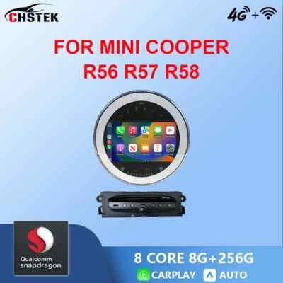 Android Car Radio for MINI Cooper R56 R57 R58 Clubman Clubvan Carplay Bluetooth - Image 1 of 4