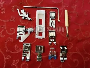 11 pz set piedi macchina da cucire gambo basso Pfaff Hobby 340,382,521,541 Hobbymatic - Foto 1 di 1