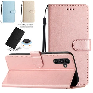 Silk PU Leather Flip Wallet Phone Case for Huawei P40 P30 P50 Y5 Y7A P Smart - Picture 1 of 16