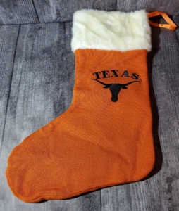 University of Texas Longhorns Christmas Stocking Orange White w/Black Embroidery - Bild 1 von 6