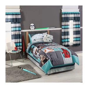Star Wars The Last Jedi Twin Comforter Patchwork Character Scenes 61" x 86" - Picture 1 of 6