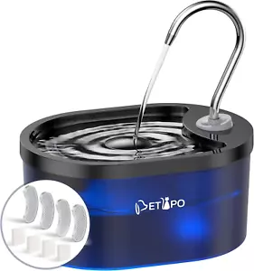 100oz/3L Cat Water Fountain – Automatic Pet Drinking Bowl for Healthy Hydration - Picture 1 of 8