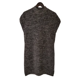 Athleta Sweater Dress Size Small Grey White Marled Pinewood Merino Wool NWOT NEW - Picture 1 of 7