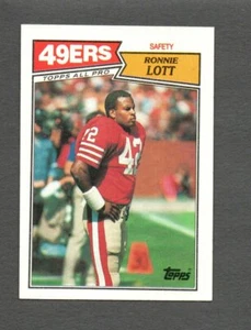 1987 Topps San Francisco 49ers #123 Ronnie Lott EX-EX-EXMINT - Imagen 1 de 2