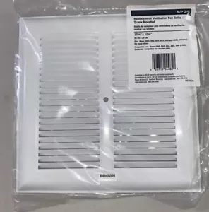 Broan Bagno Ventilatore da Soffitto Griglia Copertura Metallo Colore Bianco Nuovo - Foto 1 di 3