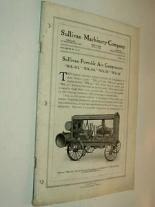 Prospectus Compressor SULLIVAN Locomobile Usine Moteur Motor Tracteur Truck LKW - Picture 1 of 3