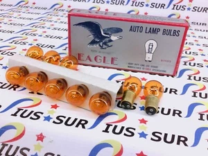 NSOP 10 EAGLE AUTO HALOGEN HD LAMP BULBS 9-11572 1157A 1157 AMBER 12V32/3CP TURN - Picture 1 of 2