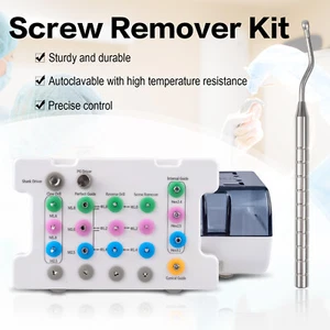 Kit universal para quitar tornillos de implante dental herramienta para quitar tornillos rotos fracturados - Imagen 1 de 24