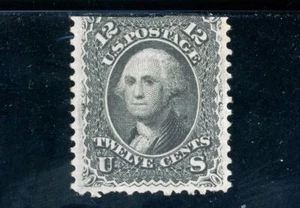 Scott 90 NG VF US 1867 Washington E Grill SCV $1,900 - Picture 1 of 2