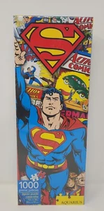 Aquarius SUPERMAN Jigsaw Puzzle 1000 Pieces 12 IN X 36 IN Brand New SEALED - Picture 1 of 5