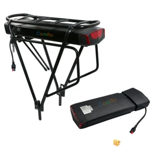 36V 13Ah e-bike Lithium Battery Electric Bicycle LED+Rear rack Carrier 500W 750W - Picture 1 of 12