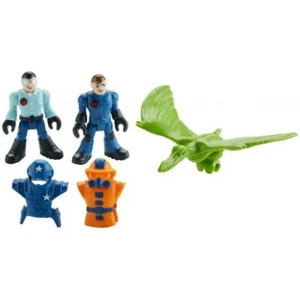 Fisher-Price Imaginext Jurassic World Park Workers & Pterodactyl Action Figures - Imagen 1 de 6