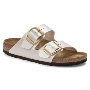 Birkenstock Arizona Big Buckle Graceful Pearl White Sandals Womens NARROW Fit - Picture 1 of 1
