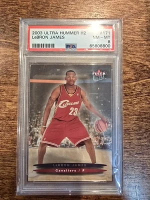 2003-04 Ultra Hummer H2 #171a LeBron James PSA 8 - Image 1 of 2