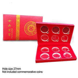 Coin Storage Case with 27mm Hole Size Commemorative Coin Collection Holder - Picture 1 of 10