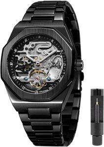 Relojes automaticos para hombre resistente al agua hasta 30 m regalo elegante US - Picture 1 of 12