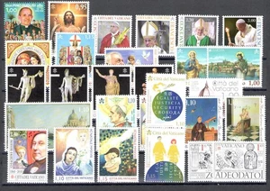 2018 Vatican, Complete Year 28 Values + 4 Sheets + 1 Booklet, MNH ** - Picture 1 of 1