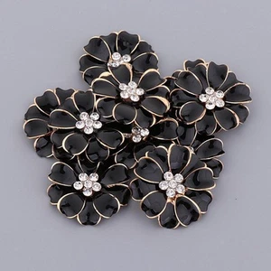 10pcs rhinestone buttons artificial pearl flatback decoration decoration street - Picture 1 of 29