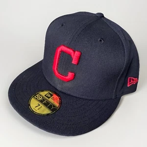 New Era Cleveland Guardians MLB Fitted 5950 Hat Cap 7 5/8 Dark Navy - Picture 1 of 3
