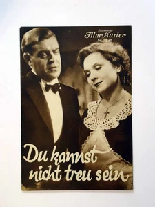 Du kannst nicht treu sein - Illustrierter Film Kurier - WFK ungelocht (10/7) - Picture 1 of 1