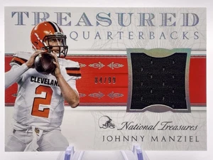 Johnny Manziel 2015  National Treasures #TQB-JF  Treasured Quarterbacks #/99 - Picture 1 of 2