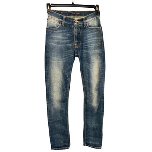 Nudie Herren "Dude Dan" Button-Fly Jeans Gr. 26 × 30 - Tapered Denim - Bild 1 von 8