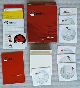 Red Hat Linux 9 Operating System in Original Box, 7 CDs OS, Src Code, Docs - Picture 1 of 4