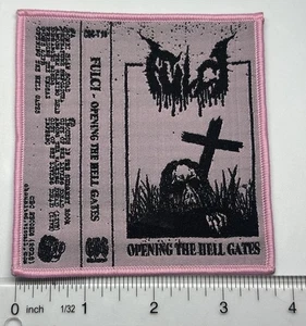 Fulci Opening The Hell Gates Pink Border Woven Patch - Picture 1 of 1
