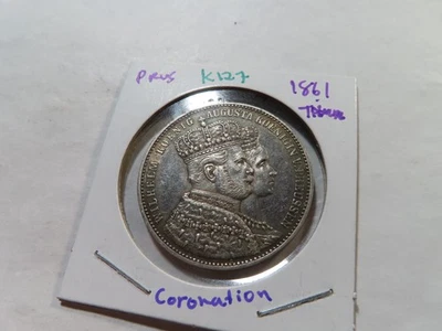 K127 Germany Prussia 1861 "Coronation" Thaler - Image 1 of 2