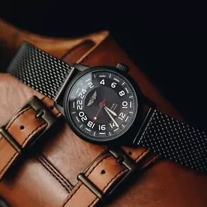 Reloj Pulsera Soviético Vintage ESCALA 24 HORAS, Realés Años 90, Movimiento Raketa (Piloto) - Imagen 1 de 5