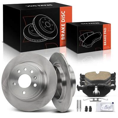 全新 6 件盘式制动转子和陶瓷刹车片 适用于萨博 9 - 5 1999 - 2009 后侧 — 第 1/4 张图片