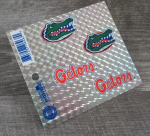 Vtg Florida Gators Sticker Sheet Holographic Prism Stickers NCAA 90s - Picture 1 of 5